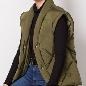 Blank NYC Olive Oversized Puffer Vest